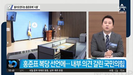 돌아오겠다는 홍준표에 ‘시끌’