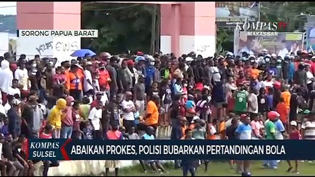 Abaikan Prokes, Polisi Bubarkan Pertandingan Bola