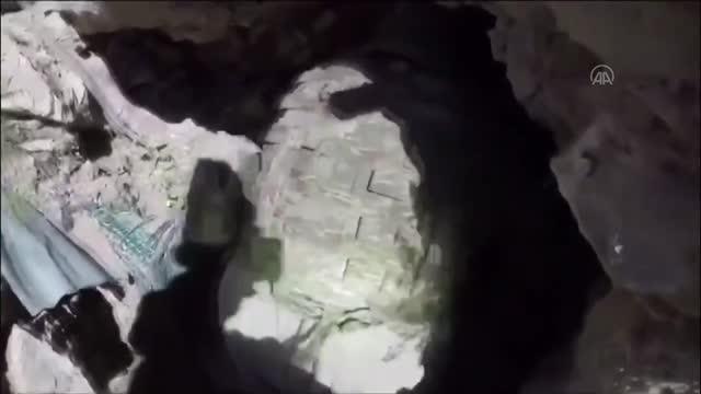 Irak'ın kuzeyinde terör örgütünün kullandığı 4 odalı mağara tespit edildi