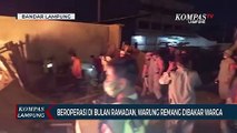 Beroperasi di Bulan Ramadan, Warung Remang Dibakar Warga