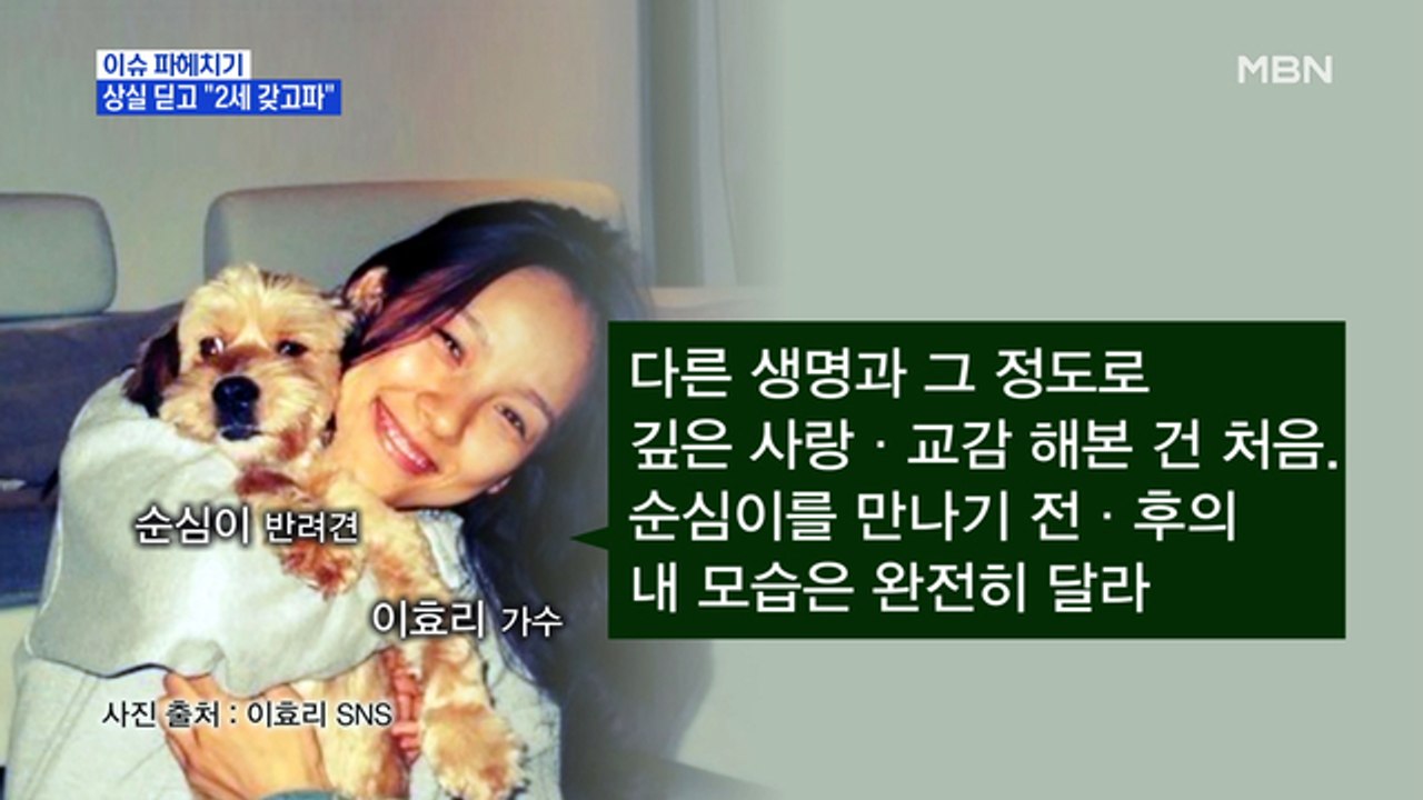MBN 뉴스파이터-"순심이는 내 큰딸"…반려견 떠나보낸 이효리