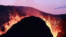 الثوران البركاني في إيسلندا تحول إلى ينابيع حمم بوتيرة متقطعة