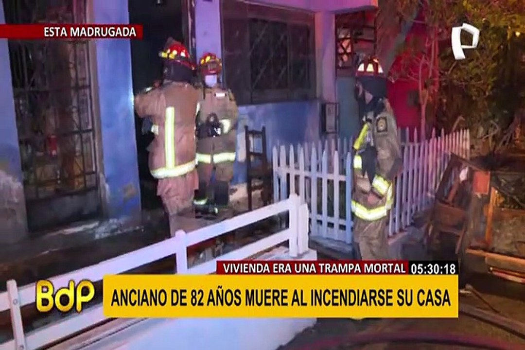 Comas: anciano de 82 años muere en incendio provocado por presunto corto circuito