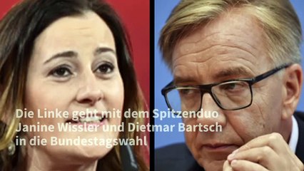 Download Video: Wissler und Bartsch führen Linke in die Bundestagswahl