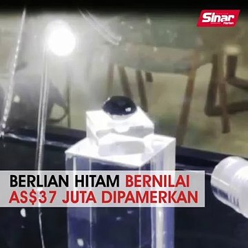 Berlian hitam bernilai AS$37 juta dipamerkan