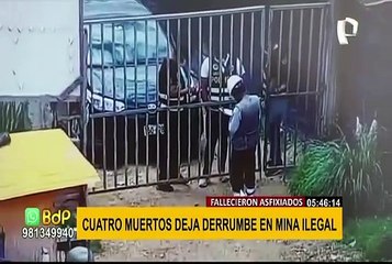 Mina ilegal se derrumbó y mató a 4 hombres: hasta el momento solo se ha rescatado un cuerpo