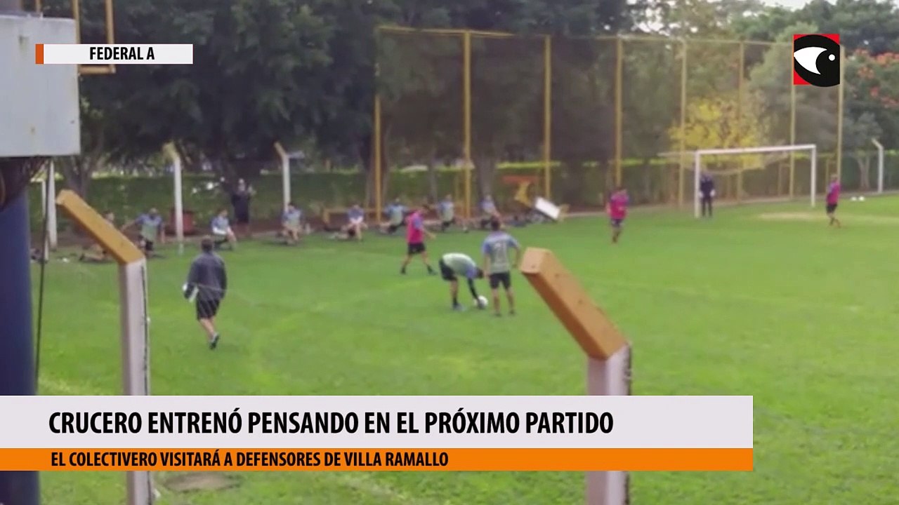 Crucero entrenó pensando en el próximo partido