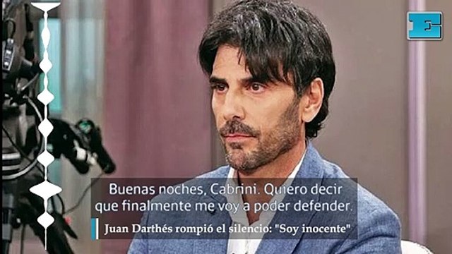 Juan Darthés rompió el silencio: Soy inocente