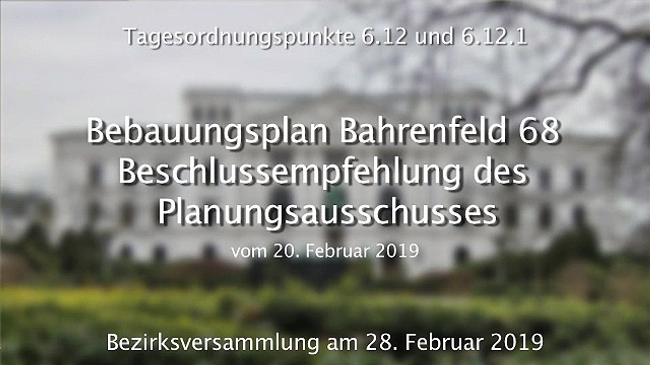 Bezirksversammlung Altona - 28.02.2019 - Bahrio68 - Innenhofbebauung