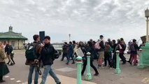 Anti-lockdown march in Brighton