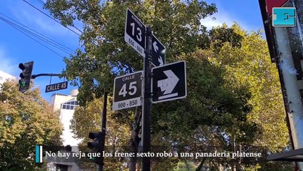 No hay reja que los frene sexto robo a una panadería platense