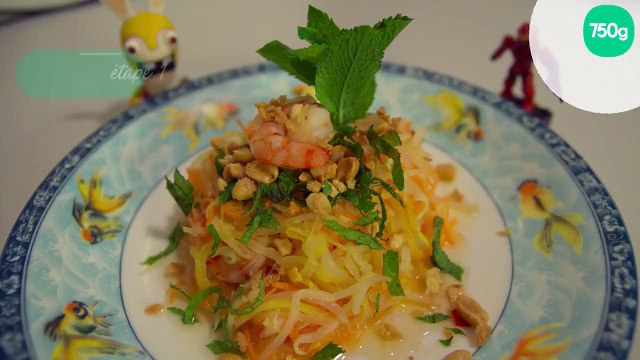 Salade de mangue verte aux crevettes