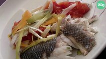 Papillote de bar aux légumes