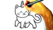 How To Draw A Unicorn - How To Draw A Cat - Drawing A Catcorn Easy Step By Step