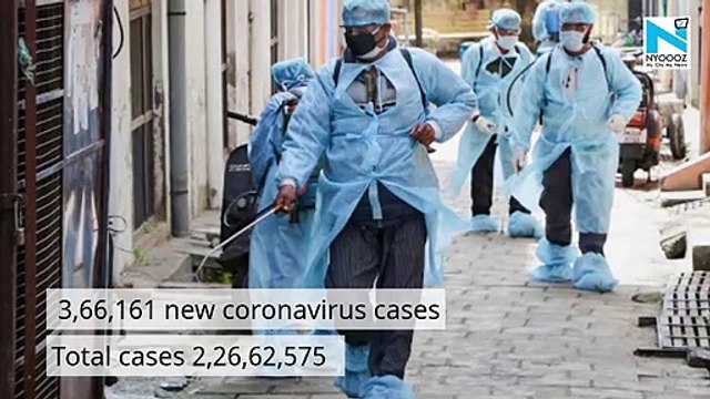 India records 3,66,161 fresh coronavirus cases, 3,754 deaths in 24 hours