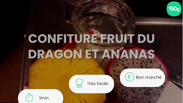 Confiture fruit du dragon et ananas