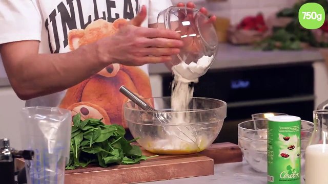 Gaufres épinard et chèvre