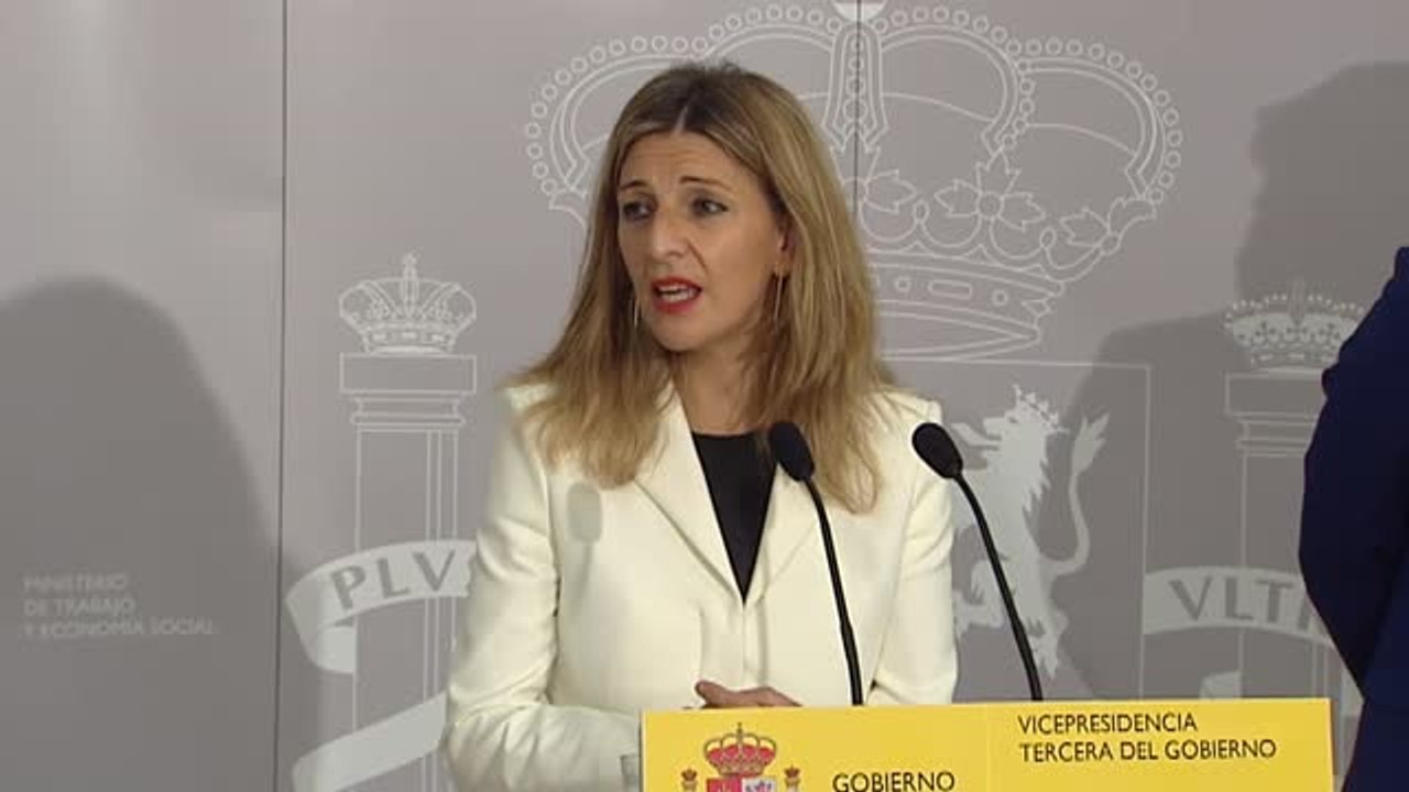 Yolanda Díaz: "Vamos a agotar la legislatura, el presidente y yo vamos a cuidar esta coalición"