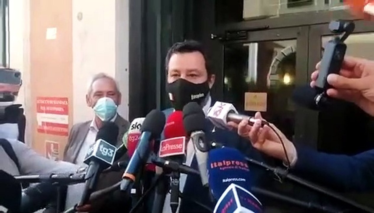 Salvini dopo l'incontro con Draghi