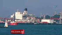 Türk Akımı için gelen dev gemi boğazdan geçti