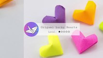 3D Origami Lucky Heart Tutorial - Diy Hearts - Paper Kawaii