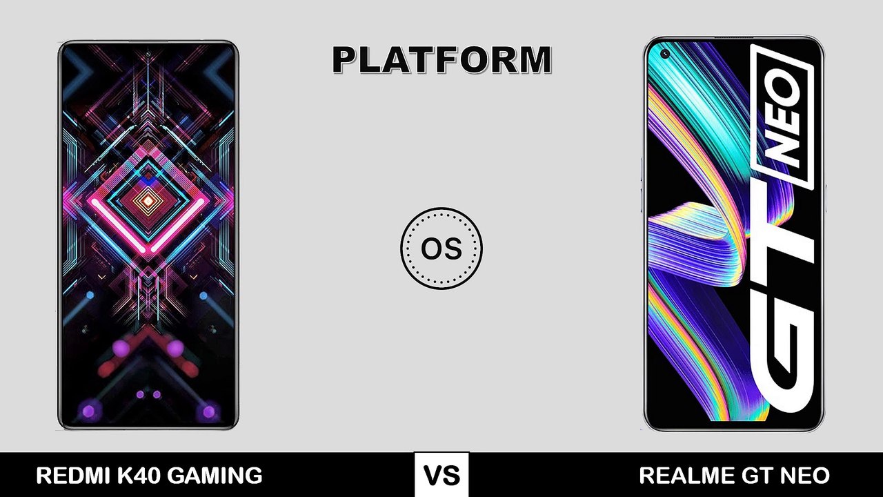 XIAOMI REDMI K40 GAMING EDITION VS REALME GT NEO | REDMI K40 GAMING VS REALME GT NEO | COMPARISON