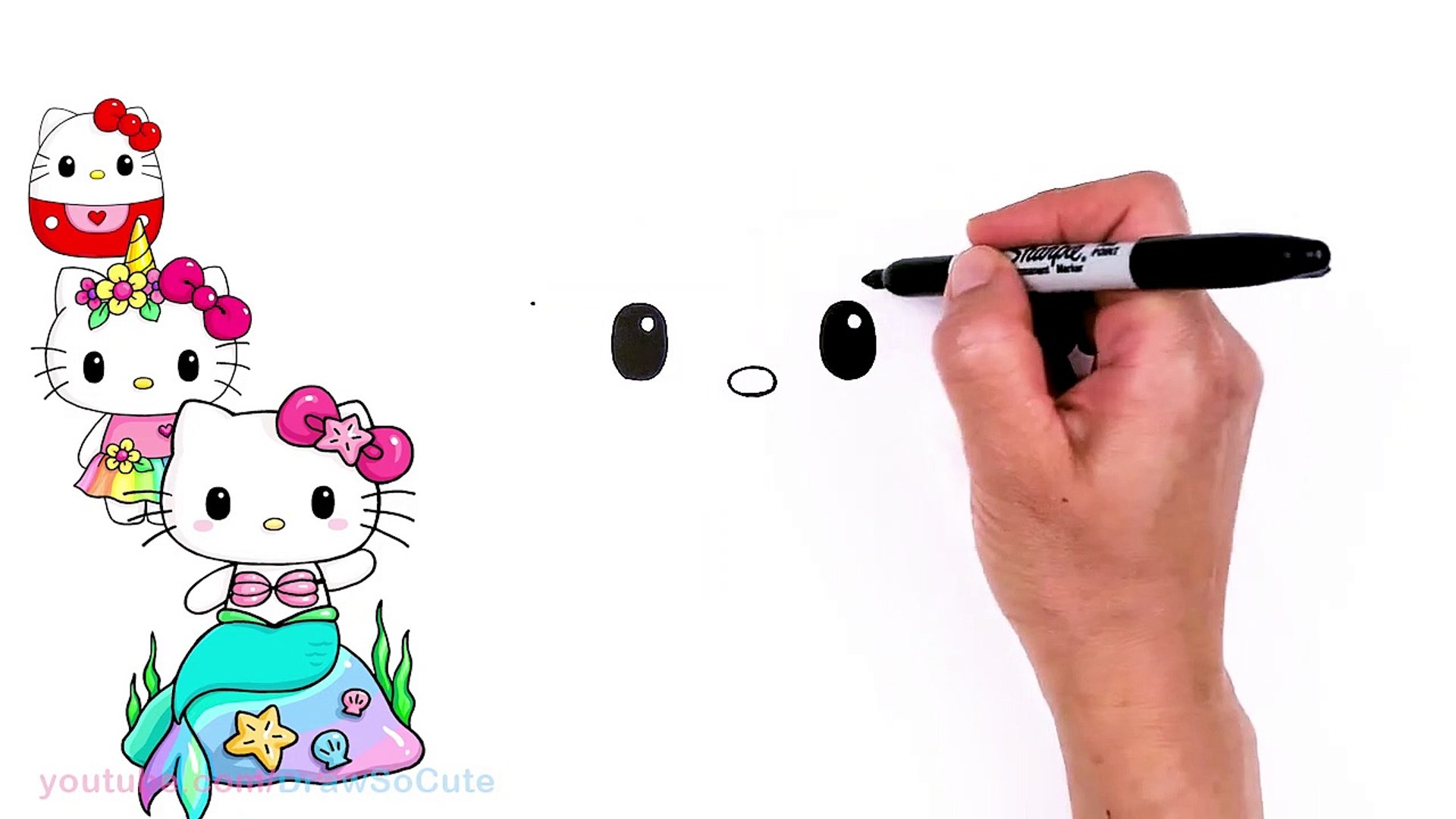 How To Draw Hello Kitty Drawing For Kids