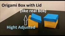 New Way Of Origami Box With Lid (Like Real Box) - Babloo Tips And Tricks
