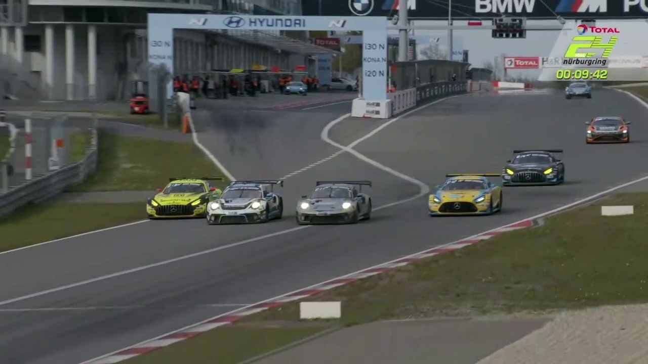 24H Nurburgring 2021 Qualifying Race Vaxiviere Imperatori Viidas Metzger Four Wide Battle for 10th