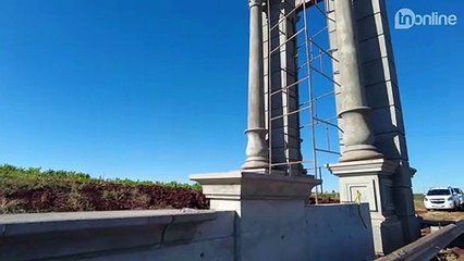 Avançam as obras dos portais turísticos de Lunardelli