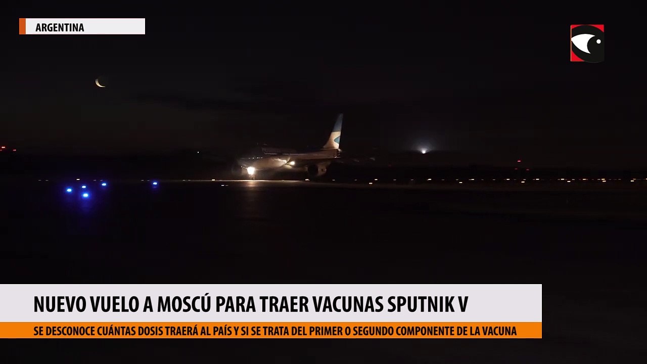 Parte un nuevo vuelo a Moscú para traer vacunas Sputnik V