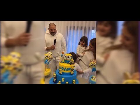 شاهدوا فخامة عيد ميلاد ابن رامي عياش وداليدا !! آرام يغنّي وهذا ما فعلته العائلة في المنزل!