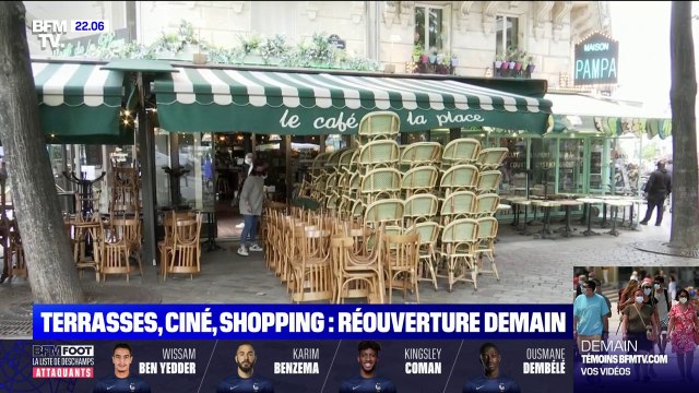 Plus que quelques heures avant la réouverture des terrasses et des commerces