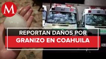 Fuerte granizada azota Coahuila; daña casas y una clínica del IMSS