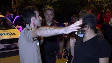 Cam şişeyle bekçiyi yaralayınca bacağından vuruldu