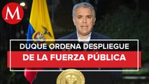 Presidente de Colombia ordena desplegar a la fuerza pública para desbloquear carreteras