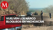La violencia no se detiene en Aguililla, siguen los narco bloqueos carreteros