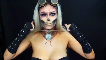 Steampunk Makeup Tutorial | Easy Halloween Skull Makeup
