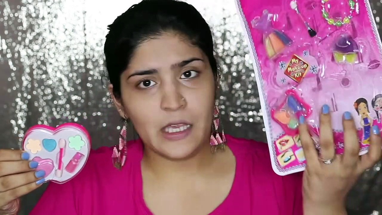 Full Face Using Only Kids Makeup Challenge | Sjlovesjewelry