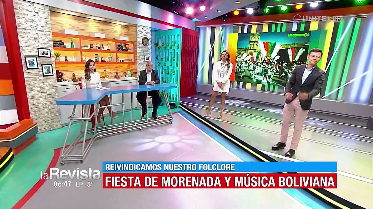 Aprendimos sobre los trajes de morenada junto a Sandra y Mauricio