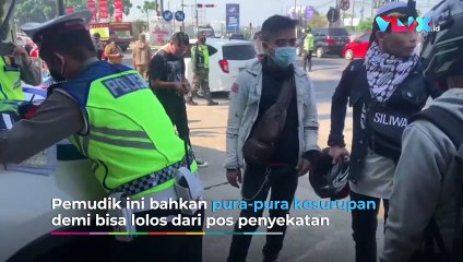 Pemudik Pura-pura Kesurupan di Pos Penyekatan