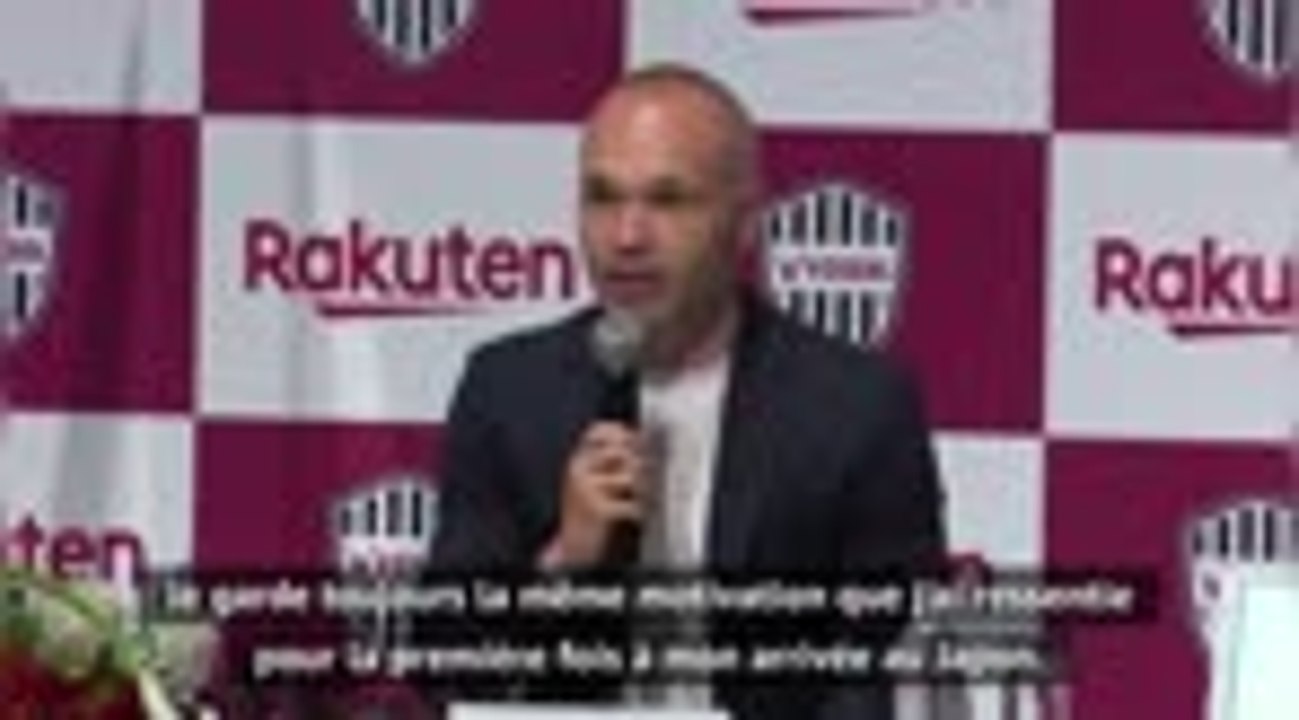 Vissel Kobe - Iniesta : "La même motivation qu'à mon arrivée"