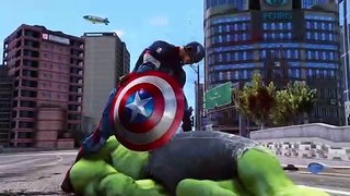 Captain America Vs The Hulk & Iron Man Vs Blue Hulk