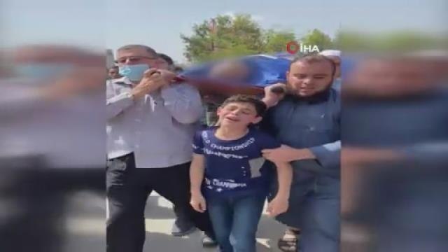 - Filistinli çocuğun İsrail saldırısında ölen babasına vedası yürekleri burktu