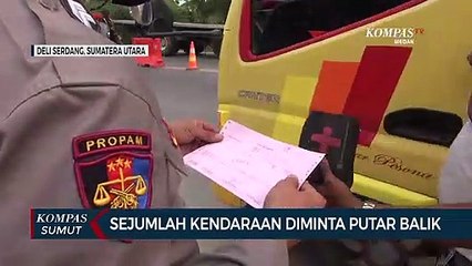 Video herunterladen: Sejumlah Kendaraan Diminta Putar Balik Saat Penyekatan