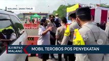 Mobil Plat M Terobos Pos Penyekatan di Malang, Hampir Lukai Petugas