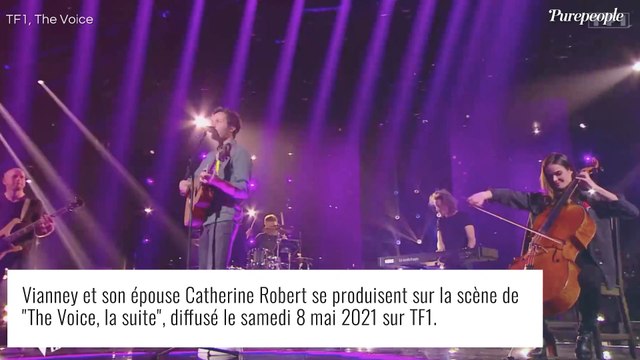 Vianney : Moment complice avec sa femme Catherine sur le plateau de The Voice