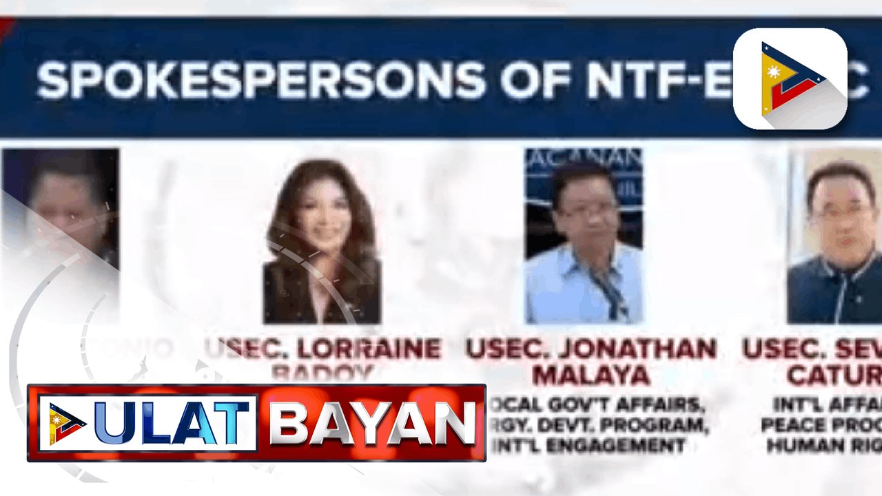 Dalawang tagapagsalita ng NTF-ELCAC, ngayon ay...