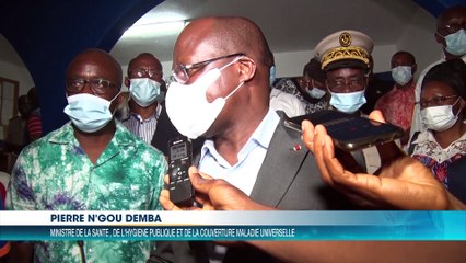 Le ministre Pierre Dimba rend visite à la famille d'une parturiente décédée à l'hôpital d'Adzopé