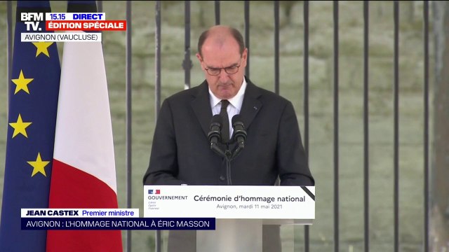 Hommage au policier tué à Avignon: Jean Castex dénonce les trafiquants qui vendent l'abrutissement en 'barrettes' et la mort en sachets